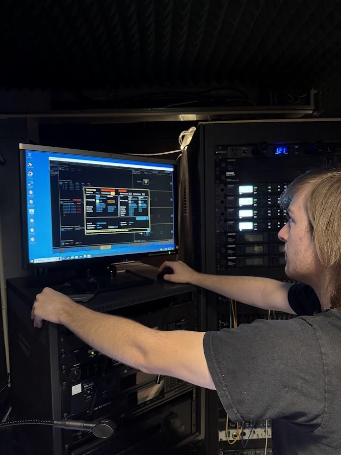 Lighting design at a theatre